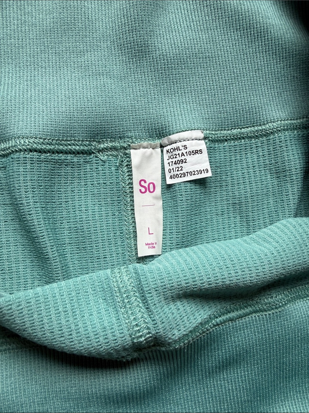 SO Aqua Waffle-Knit Pant